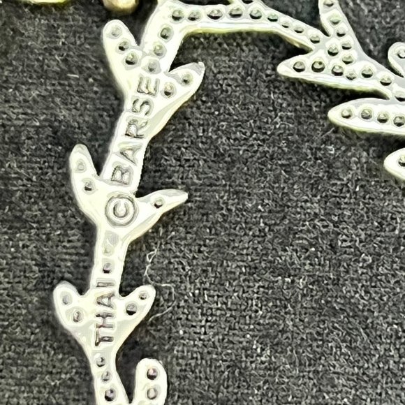 Barse Sterling Silver Genuine Stones Pierced Dangle Earrings (3647) - Picture 6 of 6